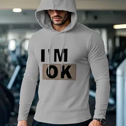 AUSK Men Typography Printed Hooded T-shirt-image-42