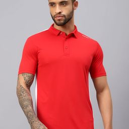 VECTOR X Men Solid Polo Collar T-Shirt-picture-4