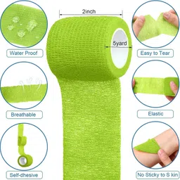 musclefix Self-Adhesive Veterinary Cohesive Elastic Bandage Wrap for Humans & Pet Knee Support image 3