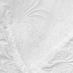 LABHAM White Quilted 300 GSM King Bed Cover image 3