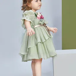 Peppermint Bell Sleeve Fit & Flare Dress image 3