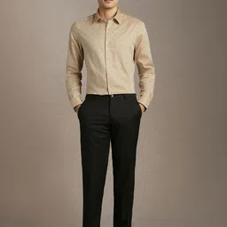 Louis Philippe Floral Printed Spread Collar Cotton Formal Shirt image 2