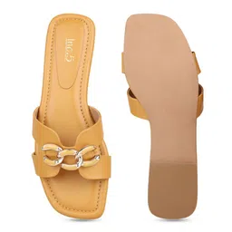 Inc 5 Women Open Toe Flats with Bows image 4