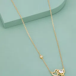 Kushal's Fashion Jewellery Copper Gold-Plated Necklace-picture-18