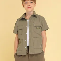 U.S. Polo Assn. Kids Boys Boxy Opaque Casual Shirt-picture-54