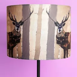 pinecraft international Poulsen Multicolour Silk Printed Lampshade image 4