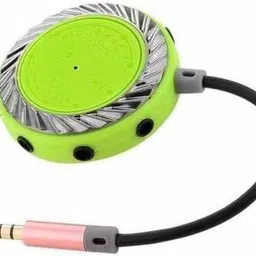 play run Red ® 3.5MM 9 Way 0.13 m AUX Cable (Compatible with Mobile, Tablet, Computer, mp3,mp4 Players, Green, One Cable) BGSFAN3 Phone Converter image 2