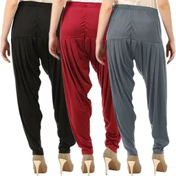 buy that trendz Cotton Solid Patiala image 3