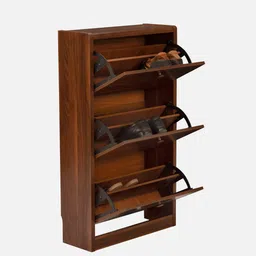 durian Fernando Shoe Cabinet In Brown Finish image 4
