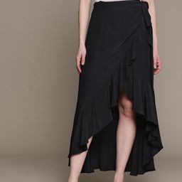 Label Ritu Kumar Ruffled Maxi Wrap Skirt-picture-25
