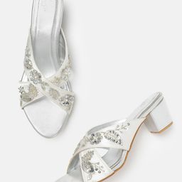 House of Pataudi Embellished Ethnic Block Heels-picture-15
