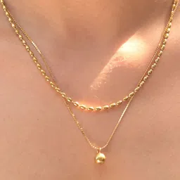 PALMONAS Gold-Plated Layered Necklace-picture-56