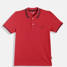 Nautica Boys Pure Cotton Polo Collar T-shirt image 3