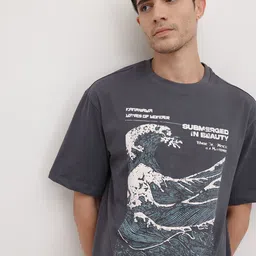 The Roadster Life Co. Puff Print Relaxed Pure Cotton T-shirt-picture-50