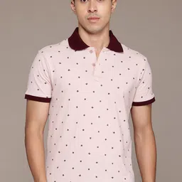 Roadster Men Polo Collar T-shirt image 1