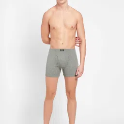 Jockey Men Grey Melange Solid Trunks 8008-0105 image 4