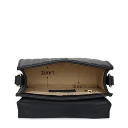 Lavie Aura Women Black Flap Satchel image 2