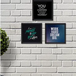 nest ART Set of 3 Black Wall Art image 1