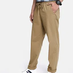 The Roadster Lifestyle Co. Men Khaki MCW Nostalgic Back to School Work To Lounge Trousers image 5