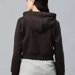 Popnetic Crop Fleece Hooded Sweatshirt image 4