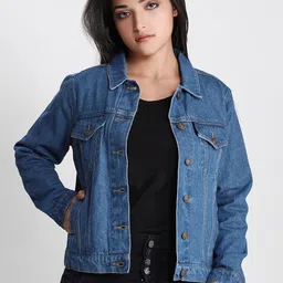 Dream of Glory Inc Women Washed Lightweight Outdoor Denim Jacket-picture-40