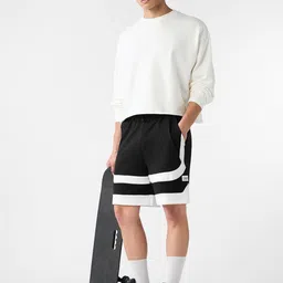 The Souled Store Men Colourblocked Pure Cotton Technology Bermuda Shorts image 3