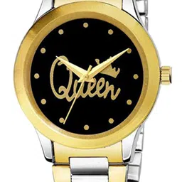 Gopal Shopcart Unisex Set Of 2 Bracelet Style Strap Analogue Watch GP Gold Kata King Queen image 3