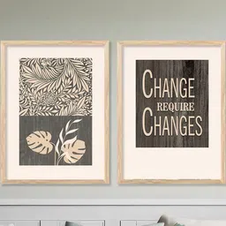 WALLLANE Brown Wood Wall Art-picture-39