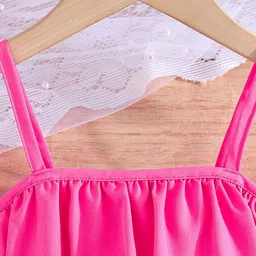 INCLUD Girls Shoulder Straps Top With Shorts image 4