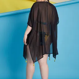 Curves By ZeroKaata Plus Size Printed Halter Beachwear Swim Bikini Set image 3