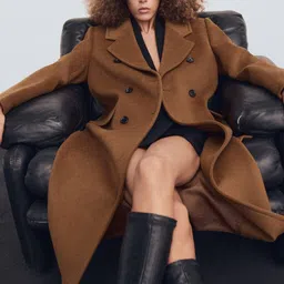 MANGO Double-Breasted Notched Lapel Collar Overcoat-picture-25