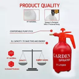 ORILEY OR-SP07 2 L Red Manual Sprayer Handheld Mist Water Spraying Pump for Car Washing image 3