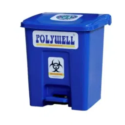 Polywell 20 L Blue Rectangle Shape Pedal Dustbin, PW20P-picture-26