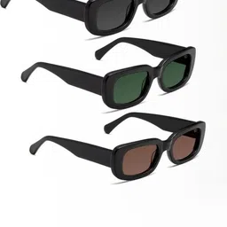 Arzonai Unisex Pack of 3 Rectangle with UV Protected Lens Sunglasses COMBO-2710-image-18