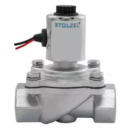 STOLZEL Brass 2 Way Semilift Type Diaphragm Operated Solenoid Valve with NO, Size 20 mm image 1