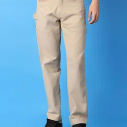 V-Mart Men Solid Regular Fit Mid-Rise Trousers-image-21