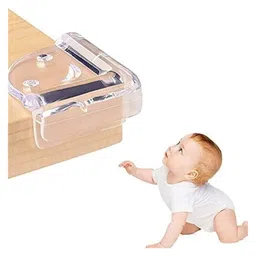 Safe-O-Kid (Pack of 16) Smiley-Shaped Corner Guards with Strong 3 M Adhesive Transparent, Extra Safe, BPA Free, Non-Toxic, Soft & Safe, Furniture Protectors image 2