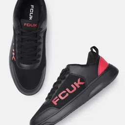FCUK Men Brand Logo Sneakers-image-95