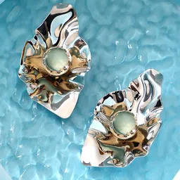 SOHI Contemporary Studs Earrings-image-65