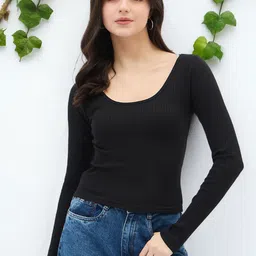 DressBerry Women Solid Fitted Top-picture-27