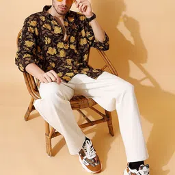 MOSHI Men Floral Printed Casual Shirt-picture-29