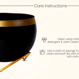 Nymph Black 2 Pieces Planters With Stand image 2