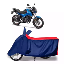 Auto Pearl Polyester Two Wheeler Cover for Hero Xtreme 160 R (Red Blue)-image-74