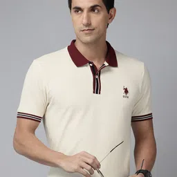 U.S. Polo Assn. Polo Collar Pure Cotton Slim Fit T-shirt image 1