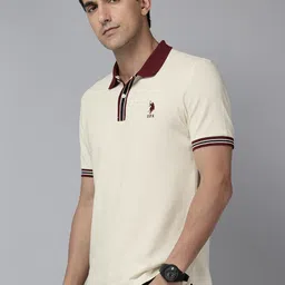 U.S. Polo Assn. Polo Collar Pure Cotton Slim Fit T-shirt image 4