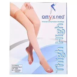 Onyx Neo Medical Compression Stockings Thigh Length L Size Beige for Varicose Vein, ‎ONYX04 image 4