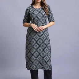 7Threads Selection Of 6 Paisley Printed Round Neck Straight Kurtas-picture-16