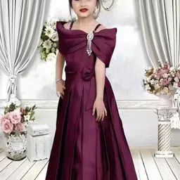 TASDIK GARMENTS Satin Fit & Flare Dress image 4