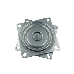 Ebco Turn Table Mechanism Silver Finish, Size 200 x 200 x 20 mm for Turning Tables or Swivel Units, TTM-200 image 2