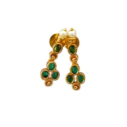 Pihtara Jewels Gold Plated & Stone Studded Jewellery Set image 5